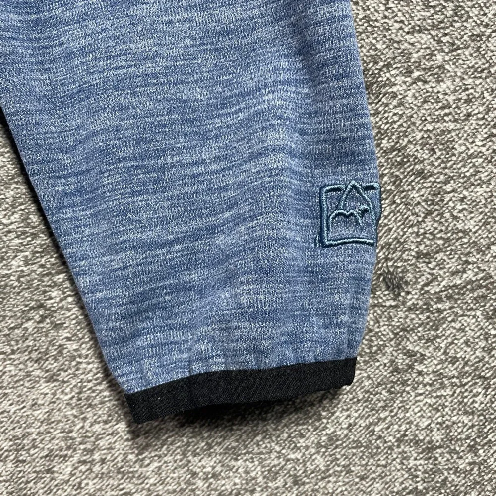 Avalanche Pullover Mens S Blue Space Dye 1/4 Zip Pullover